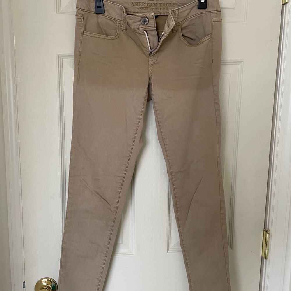 American Eagle khaki jeggings